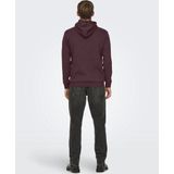 Only & Sons - Ceres Life - Hoodie - Donkerrood - Normale Pasvorm