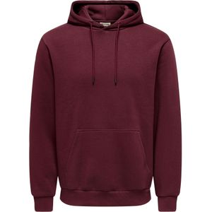 Only & Sons - Ceres Life - Hoodie - Donkerrood - Normale Pasvorm