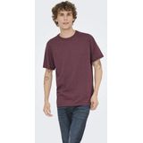 ONLY & SONS - T-shirt - Bordeaux - Ronde Hals