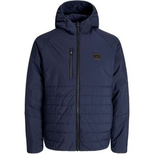 Jack & Jones - Finn Hybrid - Jas - Donkerblauw - Gewatteerd
