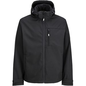 Jack & Jones - Softshelljacke - Heren - Met Hoogsluitende Kapuze - Zwart