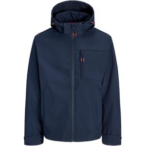 Jack & Jones - JJTHATCHER SOFTSHELL HOOD - Softshell-jack - Sky captain - Met Capuchon