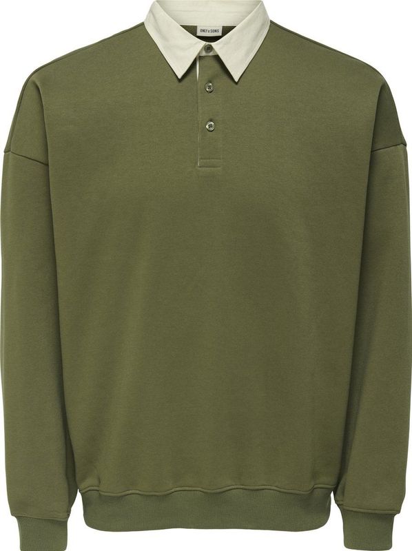 Polo Shirt - Lange Mouwen - Oversized Fit