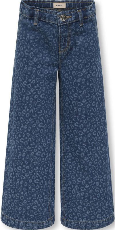 Kids Only - Peuters Broek - Denim - Wijde Pasvorm - All-over Gewassen Animalprint