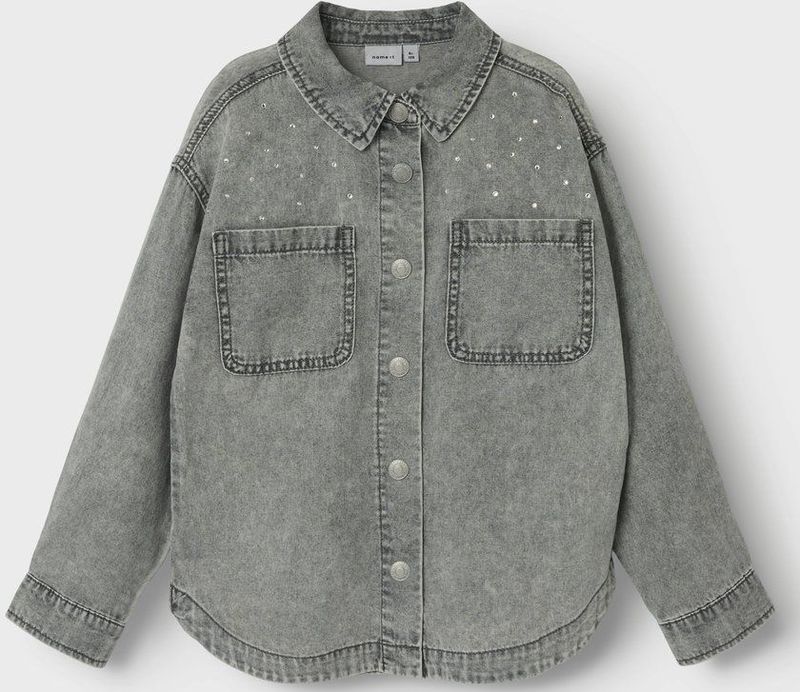 Denim - Shacket - Zacht - Glitter Detail