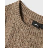 Gebreide Trui - Ronde Hals - Lange Mouwen - Kabelpatroon - Slim Fit