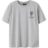 LMTD - Shirt - Donkerblauw - Jersey - Ronde Hals - Motiefprint