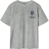 LMTD - Shirt - Donkerblauw - Jersey - Ronde Hals - Motiefprint