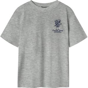 LMTD - Shirt - Donkerblauw - Jersey - Ronde Hals - Motiefprint