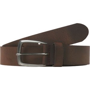 Leren Riem - Zwart - Leer - Gesp Sluiting - Breedte 4.0