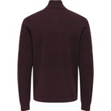 Onsmalik - Gebreid Vest - Hoge Hals - Lange Mouwen - Ritssluiting - Regular Fit