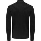 Onsloui - Gebreide Pullover - Ronde Hals - Lange Mouwen - Halve Ritssluiting - Regular Fit