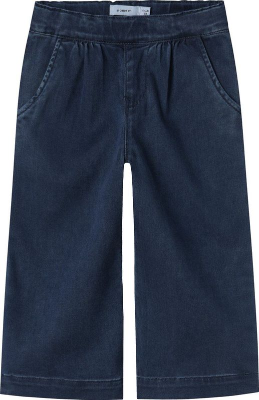 Baggy Broeken - Wide-Fit Jeans - Blauw - Katoen - Verstelbare Taille