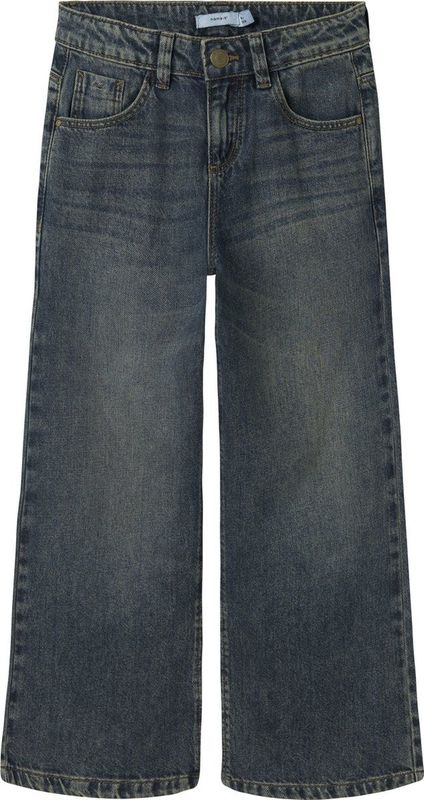NAME IT KIDS - Wide Fit Jeans - Denim - Regular Fit - Subtiele Afgedragen Look