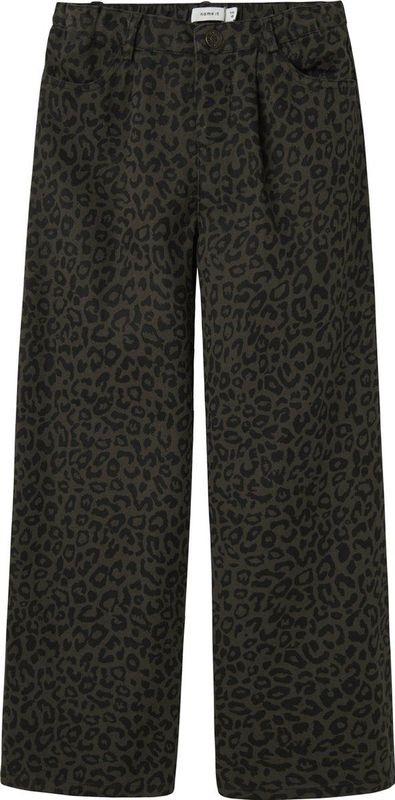NAME IT - NKFBELLA WIDE LEO TWI PANTS - Broek - Meisjes - Maat 134