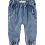 NAME IT - Regular-Fit Jeans - Denim - Zwart - Verstelbare Taille