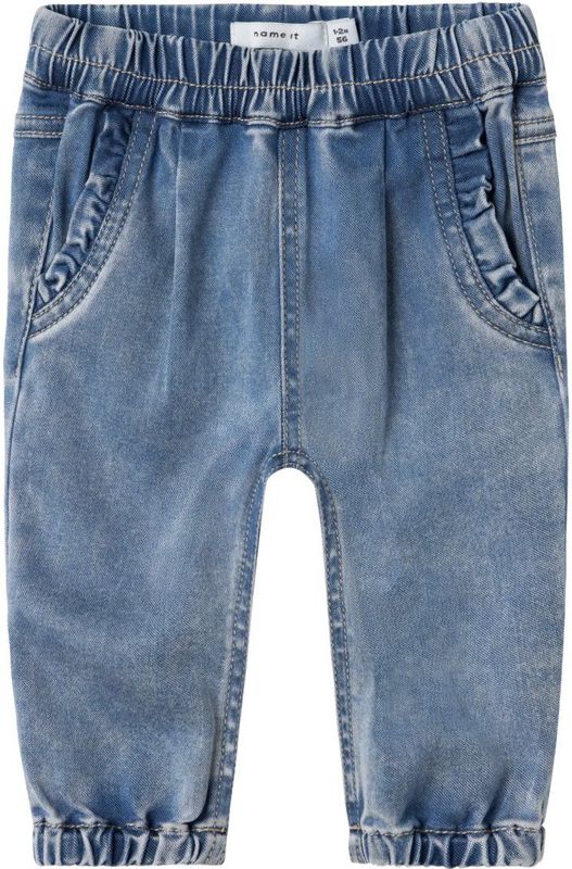 NAME IT - Regular-Fit Jeans - Denim - Zwart - Verstelbare Taille