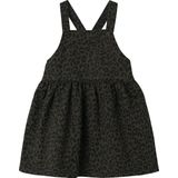 Jurk - Panterprint - Mouwloos - Voorzak - Drukknopen - Twill