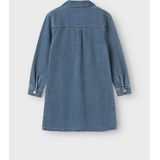NAME IT - NKFASTRID LS ZIP DNM DRESS - Jurk - Denim - Lange Mouwen - Halve Ritssluiting