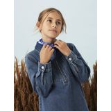 NAME IT - NKFASTRID LS ZIP DNM DRESS - Jurk - Denim - Lange Mouwen - Halve Ritssluiting