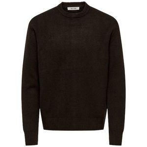 Only & Sons - Onsjames Rlx Crew Knit Noos - Trui - Oatmeal