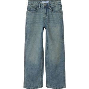 Straight Fit Jeans - Afgedragen Look - Denim - Verstelbare Taille