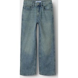 Straight Fit Jeans - Afgedragen Look - Denim - Verstelbare Taille