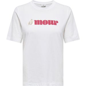 JDY - JDYANEMONE - Shirt - Pitaja Roze - Zilver - Wit