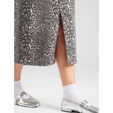 VERO MODA - VMVERI - Spijkerrok - Lichtgrijs - Donkergrijs - Wit - Dierenprint