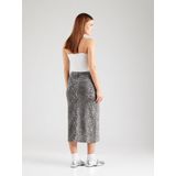 VERO MODA - VMVERI - Spijkerrok - Lichtgrijs - Donkergrijs - Wit - Dierenprint