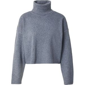Only - Onlama Life Ls Rib Rollneck - Trui - Medium Grey Melange