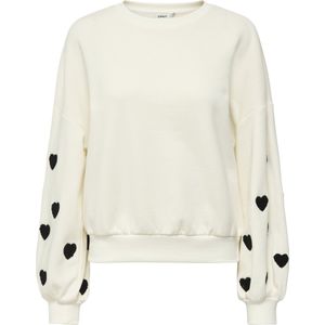 Sweater - Off White - Zwart - Katoen - Polyester