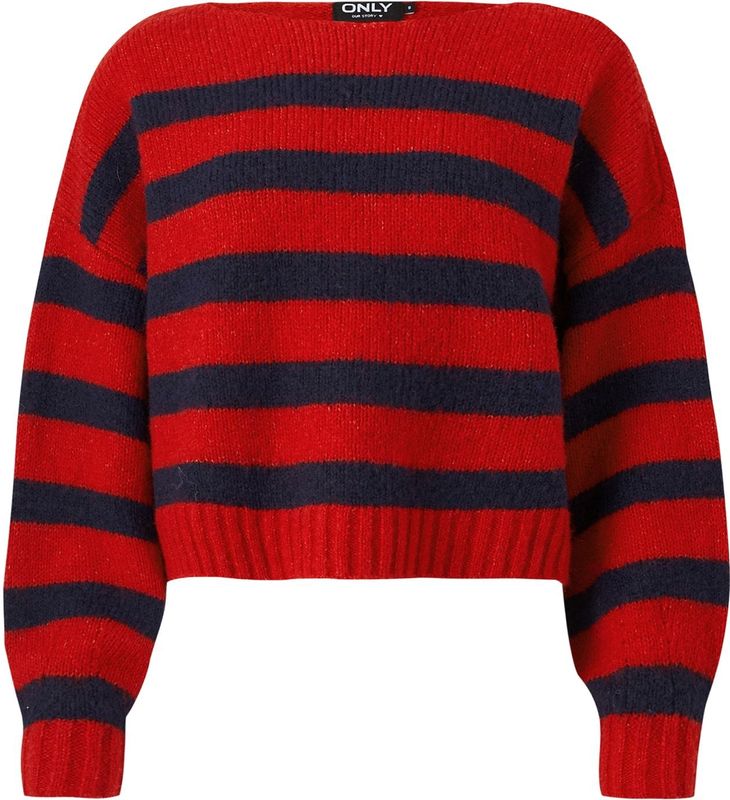 ONLY - ONLAYA LIFE BOATNECK CC KNT - Gebreide Pullover - Dames - Kort - Lange Mouwen