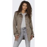 Imitatiesuède - Tussenjas - Zwart - Lange Mouwen - Knoopsluiting