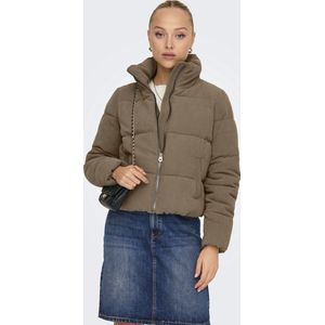 Onlnewdolly - Puffer Jacket - Tussenjas - Hoge Opstaande Kraag - Lange Mouwen - Ritssluiting