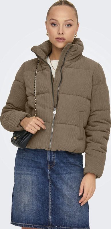 Onlnewdolly - Puffer Jacket - Tussenjas - Hoge Opstaande Kraag - Lange Mouwen - Ritssluiting