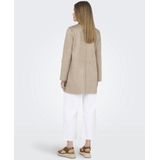 Only - Joline - Lange Jas - Suèdelook - Regular Fit