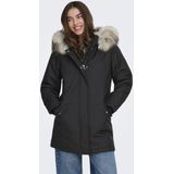 Enkel - Damesparka - Boven-dijlange Vorm - Met Capuchon - Zacht Materiaal