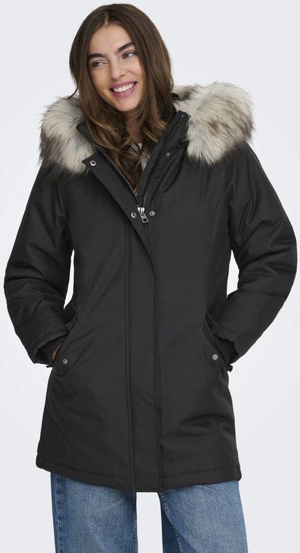 Enkel - Damesparka - Boven-dijlange Vorm - Met Capuchon - Zacht Materiaal