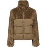 Jacke - Dames - Gewatteerd - Warm - Hoge Kraag - Met Rits - Winterjas