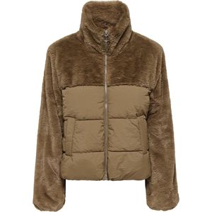 Jacke - Dames - Gewatteerd - Warm - Hoge Kraag - Met Rits - Winterjas