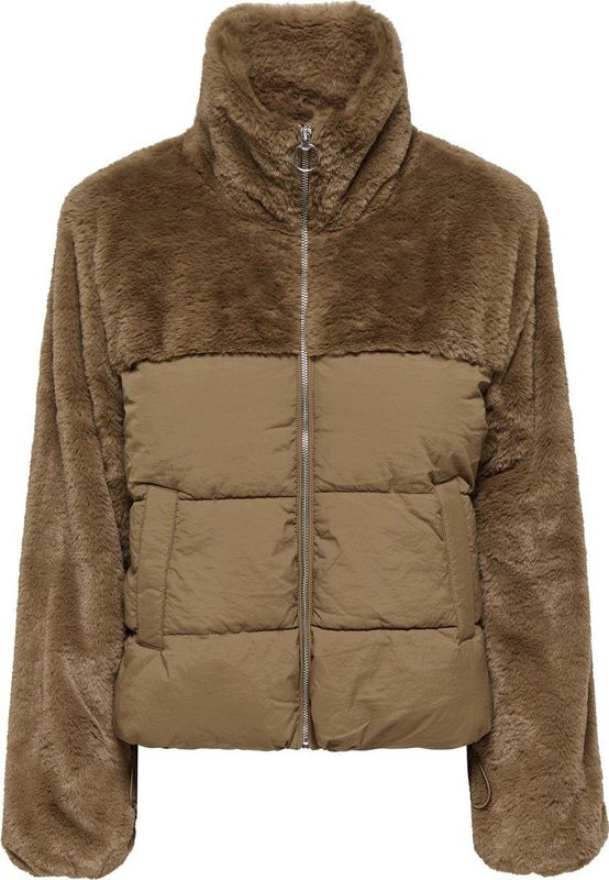 Jacke - Dames - Gewatteerd - Warm - Hoge Kraag - Met Rits - Winterjas