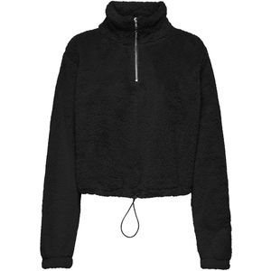 ONLY PLAY - ONPCAS - Sporttrui - Zwart - Halve Rits - Losse Pasvorm
