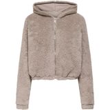 Onpcas-fluf - Hoodie - Zwart - Hoge Hals - Lange Mouwen - Loose Fit