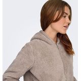 Onpcas-fluf - Hoodie - Zwart - Hoge Hals - Lange Mouwen - Loose Fit