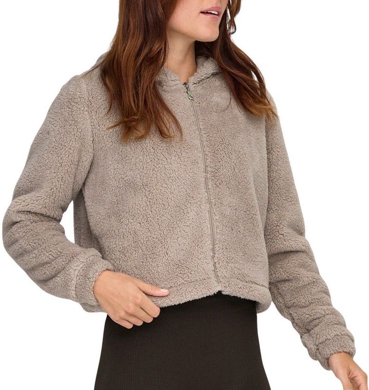 Onpcas-fluf - Hoodie - Zwart - Hoge Hals - Lange Mouwen - Loose Fit