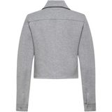 Only - ONLJUDITH - Korte Jas - Grey Melange - Scuba Stof