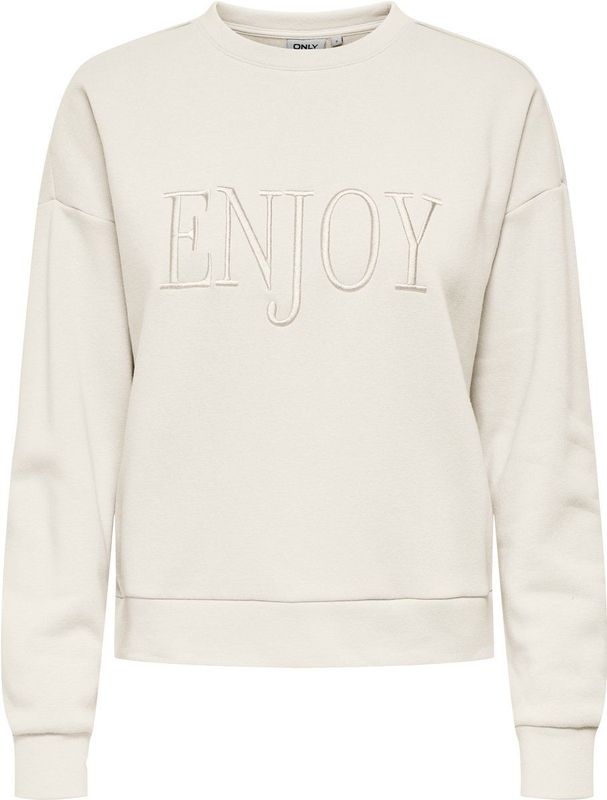 ONLY - ONLPAM O-NECK BOX CC SWT - Off White - Dames - Sweater