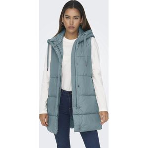 Only - ONLASTA - Bodywarmer - Arona - Lange Gewatteerde Bodywarmer met Capuchon