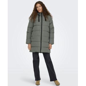 Only - ONLCLAIR PUFFER HOOD COAT - Gewatteerde Jas - Castor Gray